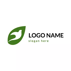 Logótipo Pomba Peace Dove and Leaf logo design