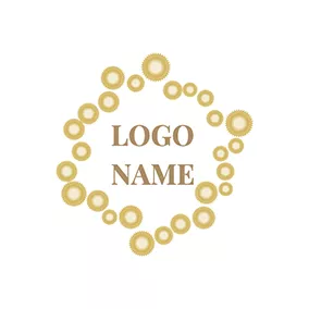 Combination Logo Pearl Frame Design Signature logo design