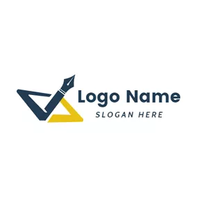 代碼logo Pen and Data Code logo design