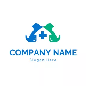 Paar Logo Pet Hospital and Dog logo design
