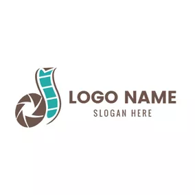 Filming Logo Photographic Film and Camera logo design