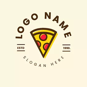 美食 Logo Pizza Menu Logo logo design