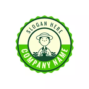 Shape Logo Plant Annulus Nature Farmer logo design