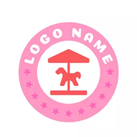 Logótipo De Creche Playground and Circle logo design