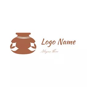 Jロゴ Pottery Jar logo design