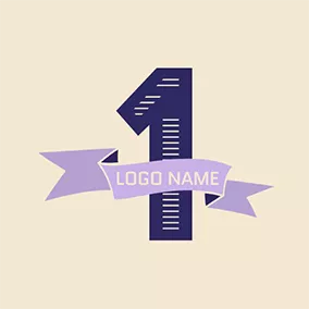 First Logo Purple Banner and 1st Anniversary logo design