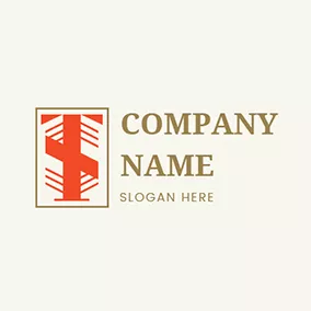 Agency Logo Rectangle Abstract Letter T S logo design