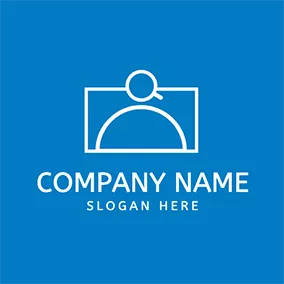 Rectangle Logo Rectangle Magnifier Simple Search logo design