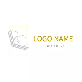 裝飾logo Rectangle Marble logo design