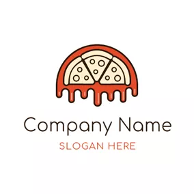 Logotipo De Pizza Red and Yellow Watermelon logo design