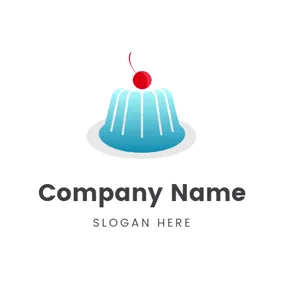 Glossy Logo Red Cherry and Jelly logo design