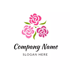 Logótipo Spa Red Flower and Garden logo design