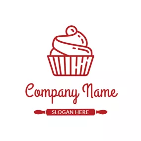 Logotipo De Empresas Red Ice Cream logo design