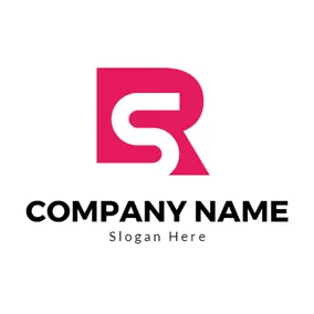 Logotipo R Regular Letter S and Abstract Letter R logo design