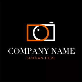 照相机Logo Regular Rectangle and Camera logo design