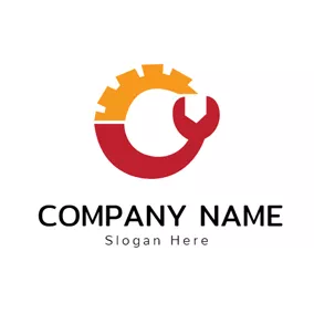 Cog Logo Repair Tools and Mechanic logo design