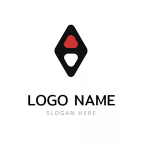 纽扣 Logo Rhombic Lift Button logo design