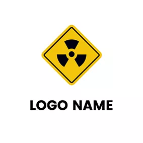 Logótipo Perigoso Rhombus Gas Logo logo design