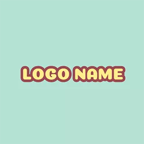 Childish Logo Rounded Cartoon and Cute Font Style logo design