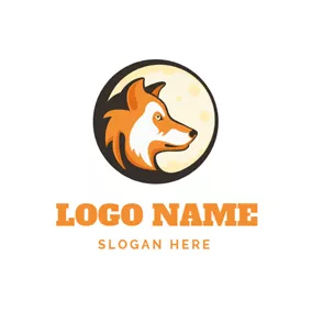 Logótipo Lobo Sadly Wolf Head Icon logo design