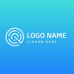 Can Logo Scanning Fingerprint Gradient logo design