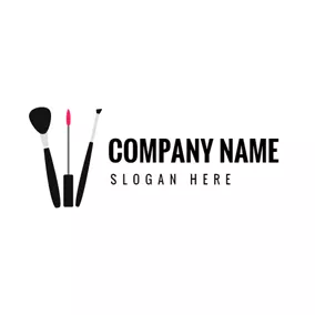 彩妆师Logo Several Make Up Tools logo design