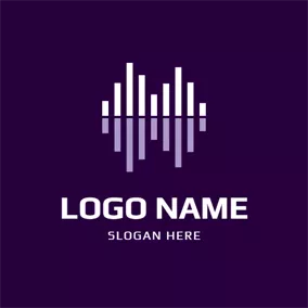 Audio Logo Shadow and Sound Console logo design