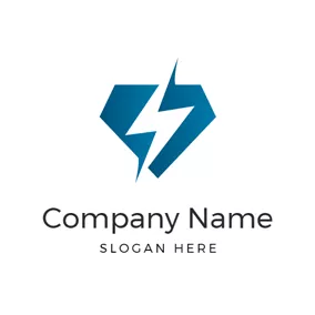 Strom Logo Shield and Lightning Power logo design