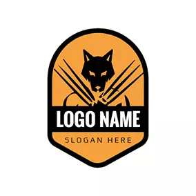 Krallen Logo Shield Hero Weapon Wolverine logo design