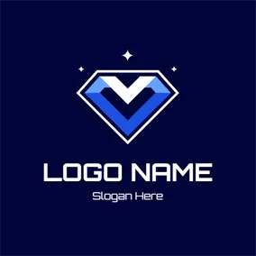 Logótipo Diamante Shine and Precious Diamond Icon logo design