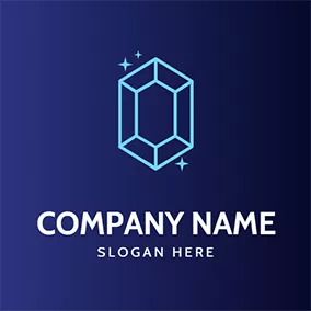 Software- Und App-Logo Shiny Abstract Sapphire logo design