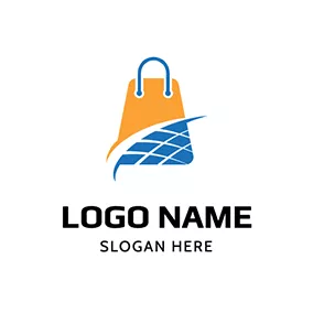 批发市场 Logo Shopping Bag Globe Wholesale logo design