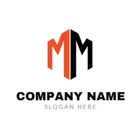 Mロゴ Simple 3ddouble Letter M logo design
