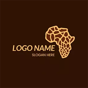 Territory Logo Simple African Map Line logo design
