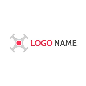 Logótipo De Ar Simple and Abstract Gray Drone logo design