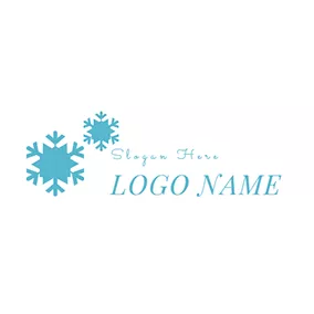 雪花 Logo Simple and Pretty Snowflake logo design