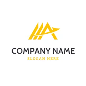 A Logo Simple Arrow and Letter A logo design