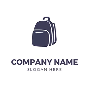 雙肩包 Logo Simple Backpack Logo logo design