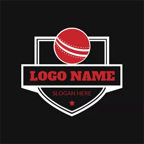 Badge Logo Simple Badge and Cricket logo design