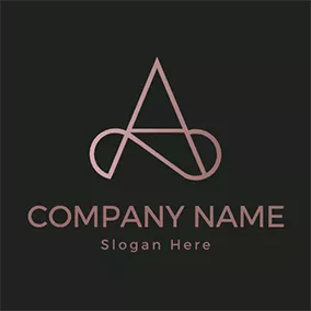Curve Logo Simple Beautiful Letter A logo design