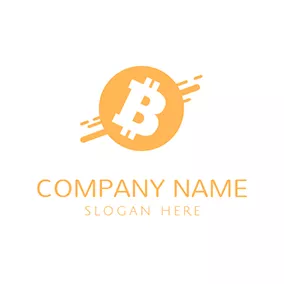 Logótipo B Simple Bitcoin Logo logo design