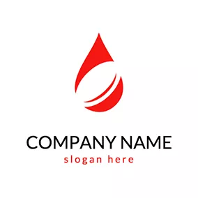 Aqua Logo Simple Blood Drop logo design