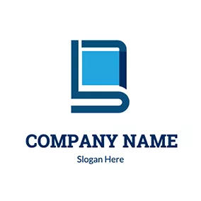 Study Logo Simple Book Outline Literature logo design