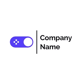 Unterhaltung Logo Simple Button Circle and Switch logo design
