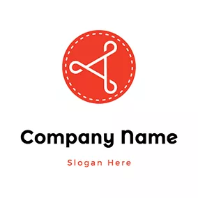 洗衣 Logo Simple Button Logo logo design