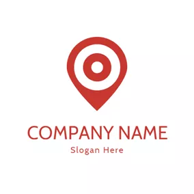 Drop Logo Simple Circle and Target logo design