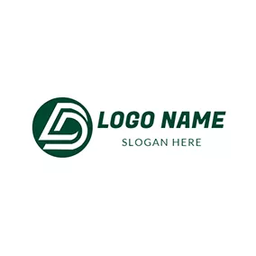 Dロゴ Simple Circle Letter D D logo design