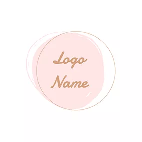 Design Logo Simple Circle Text Signature logo design
