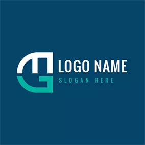 Comb Logo Simple Combination Letter G M logo design