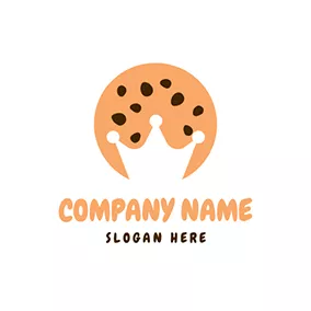 Biscuit Logo Simple Crown Cookie logo design